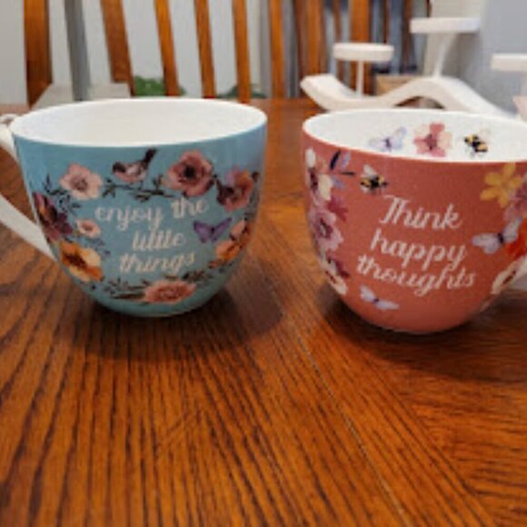 Bone China Jumbo Tea Cup Harvest Green Studio Set NEW - Picture 9 of 14